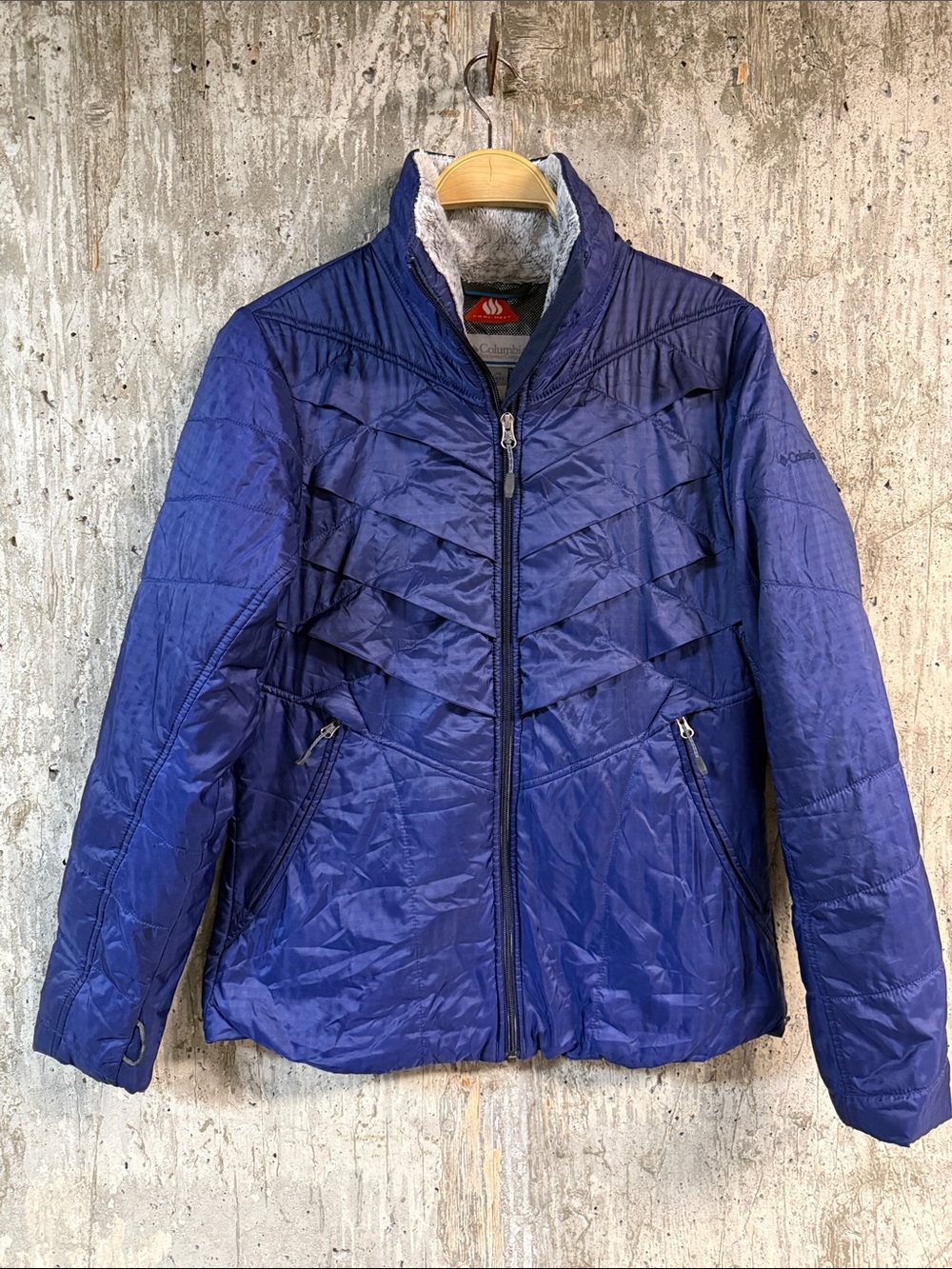 COLUMBIA Women's Kaleidaslope II Insulated Jacket Size M In Blue